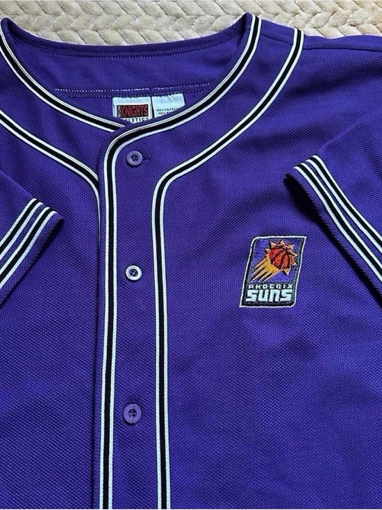 Iron knights athletics Other - Vintage Phoenix Suns Purple Button-Up baseball style Jersey XL